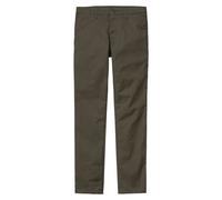 Carhartt WIP - Pantalone chino - Sid Pant Stretch Twill Cypress Rinsed per Uomo in Cotone - Taglia 33 US - Verde