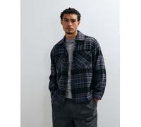Carhartt WIP Parson overshirt a quadri viola scuro XS
