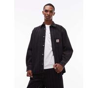 Carhartt WIP - Rylan - Camicia in denim nera a righe in coordinato-Nero L
