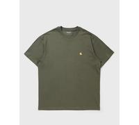 Carhartt WIP - T-shirt casual Uomo in Cotone - S/S Chase T-Shirt Leaf / Gold per Uomo in Cotone - Taglia L - Kaki