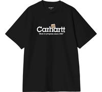 Carhartt WIP - S/S Label Script T-Shirt - S/S Label Script T-Shirt Black per Uomo - Taglia M - Nero