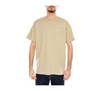Carhartt Wip - S/S Script Embroidery - - Tops - Uomo - Beige - S
