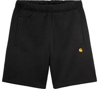 Carhartt WIP - Short décontracté en coton - Chase Sweat Short Black / Gold per Uomo in Cotone - Taglia L - Nero