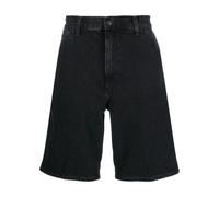 Carhartt Wip - Shorts in Denim Nero con Patch Logo - -Shorts -Uomo -Nero -W33