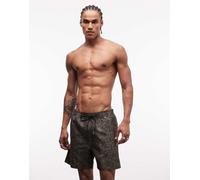 Carhartt WIP - Slater - Boxer da bagno kaki pitonato mimetico-Verde W33-34