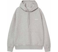 Carhartt WIP - Sweat à capuche - Hooded Alda Sweat Grey Heather / White per Uomo in Cotone - Taglia M - Grigio
