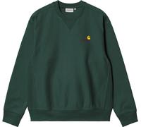 Carhartt WIP - Sweat décontracté en coton - American Script Sweat Kale Green per Uomo in Cotone - Taglia M - Verde