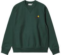 Carhartt WIP - Sweat décontracté en coton - American Script Sweat Kale Green per Uomo in Cotone - Taglia S - Verde