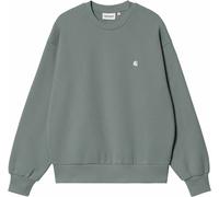 Carhartt WIP - Sweat en coton à forme ballon - Casey Sweatshirt W Velvet Green / Silver per Donne in Cotone - Taglia M - Verde