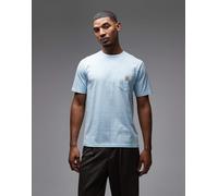Carhartt WIP - T-shirt azzurra con tasca-Blu S