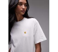 Carhartt WIP - T-shirt chase fit bianca-Bianco S