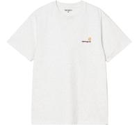 Carhartt WIP S/S American Script T-Shirt men Shortsleeves grey in taglia:L