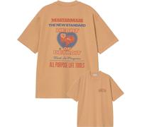 Carhartt WIP - T-shirt in cotone biologico - S/S Arcan T-Shirt Dusty H Brown per Uomo - Taglia M - Marrone