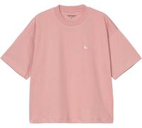 Carhartt WIP - T-shirt in cotone biologico - W' S/S Chester T-Shirt Glassy Pink per Donne in Cotone - Taglia L - Rosa