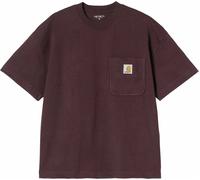 Carhartt - T-shirt in cotone comfort - S/S Work Pocket T-Shirt Palisander per Uomo in Cotone - Taglia S - Bordeaux