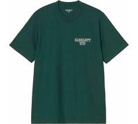 Carhartt WIP - T-shirt in Cotone - S/S Alumni T-Shirt Dark Fir per Uomo - Taglia S - Verde