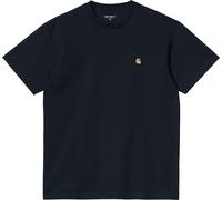 Carhartt - T-shirt in Cotone - S/S Chase T-Shirt Dark Navy / Gold per Uomo - Taglia M - Blu navy