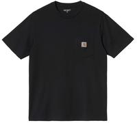 Carhartt WIP - T-shirt in Cotone - S/S Pocket T-Shirt Black per Uomo in Cotone - Taglia L - Nero