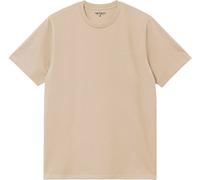 Carhartt WIP - T-shirt in Cotone - S/S Script Embroidery T-Shirt Fleur de Sel / White per Uomo - Taglia XL - Beige