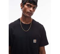 Carhartt WIP - T-shirt nera con tasca-Nero M