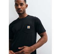 Carhartt WIP - T-shirt nera con tasca-Nero S