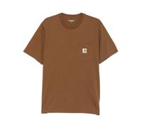 Carhartt Wip - T-Shirt a Maniche Corte con Taschino - - Tops - Uomo - Marrone - XL