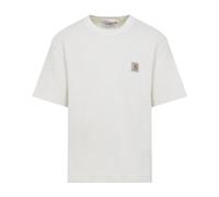 Carhartt WIP - T-shirt en coton gaufré décontracté - S/S Nelson Waffle T-Shirt Natural per Uomo in Cotone - Taglia L - Beige