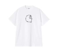 Carhartt Wip, ,Tops ,Uomo ,Bianco ,M S/S Barbwire C T-Shirt