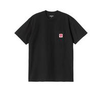 Carhartt Wip, ,Tops ,Uomo ,Nero ,L T-shirt con taschino e cuore
