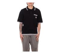Carhartt WIP - Ramsey - Polo in maglia nero slavato S