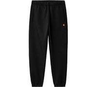 Carhartt WIP - Tute da jogging in felpa spazzolata - Chase Sweat Pant Black Gold per Uomo in Cotone - Taglia S - Nero