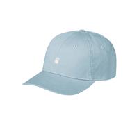 Carhartt WIP - Visiera curva in Cotone - Madison Logo Cap Tourmaline / White per Uomo in Cotone - Blu