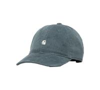 Carhartt WIP - Visiera curva in velluto - Harlem Cap Cozy Blue / Wax per Uomo in Cotone