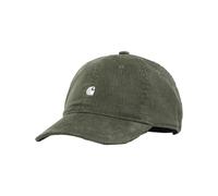Carhartt WIP - Visiera curva in velluto - Harlem Cap Opuntia / Wax per Uomo in Cotone - Verde