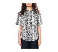 Carhartt Wip - W' S/S Snake Camo Shirt - - Blouses & Shirts - Donna - Nero - XS