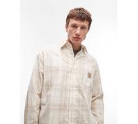 Carhartt WIP - Wilbur - Camicia bianca e beige in flanella a quadri-Multicolore S