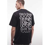 Carhartt WIP - World Tour - T-shirt nera con stampa sul retro-Nero M
