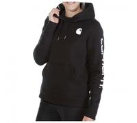 Carhartt - Women's Clarksburg Logo Sleeve Sweatshirt - Felpa con cappuccio M nero