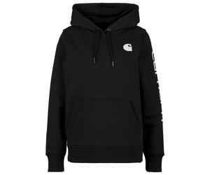 Carhartt - Women's Clarksburg Logo Sleeve Sweatshirt - Felpa con cappuccio M nero
