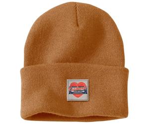 Carhartt - Women's Knit Heart Patch Beanie - Berretto One Size marrone