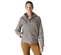 Carhartt Women's Loose Fit Washed Duck Sherpa-Lined Jacket, Taupe Gray, Large