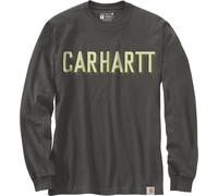 Carhartt Workwear Logo Camicia a maniche lunghe, Antracite, Taglia S