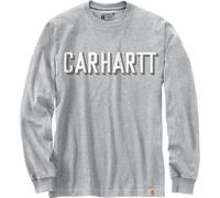 Carhartt Workwear Logo Camicia a maniche lunghe, Grigio chiaro, Taglia M