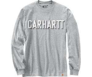 Carhartt Workwear Logo Camicia a maniche lunghe, Grigio chiaro, Taglia S