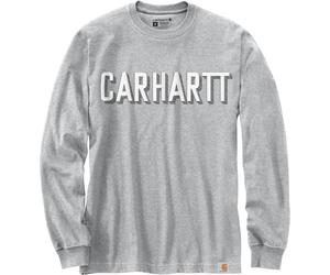Carhartt Workwear Logo Camicia a maniche lunghe, grigio, taglia L per maschi
