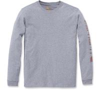 Carhartt Workwear Logo Donna Long Sleeve Camicia, grigio, Taglia L