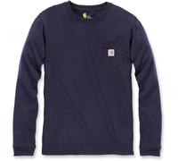 Carhartt Workwear Pocket Camicia manica lunga donna, Blu navy, Taglia XS