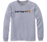 Carhartt EMEA Workwear Signature Graphic Core Logo Longsleeve, grigio, taglia XS