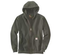 Carhartt Midweight Felpa con zip, Verde Militare, Taglia S