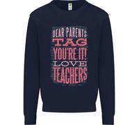 Cari Genitori Divertente Insegnante Uomo Felpa Maglione